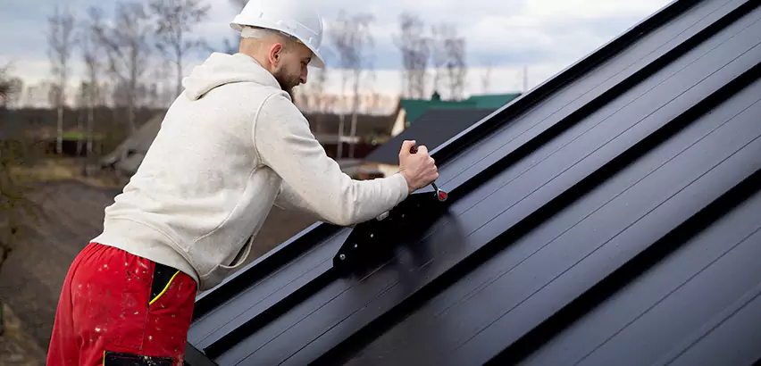 Tin Roof Ridge Cap Installation in San Marcos